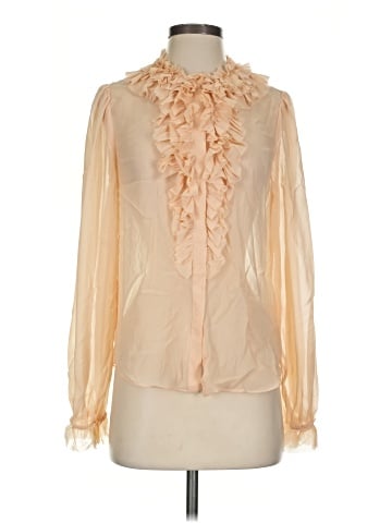 Ulla Johnson Long Sleeve Silk Top (view 1)