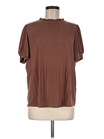 Adrianna Papell Short Sleeve Blouse (view 1)