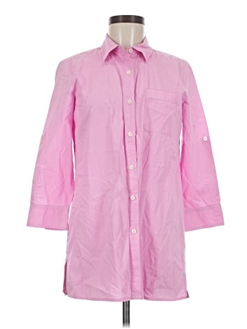 DKNYC 3/4 Sleeve Button-Down Shirt (view 1)