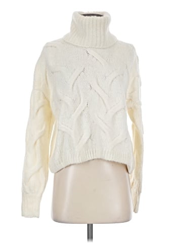 Madewell Somervell Modern Cable Turtleneck Sweater (view 1)