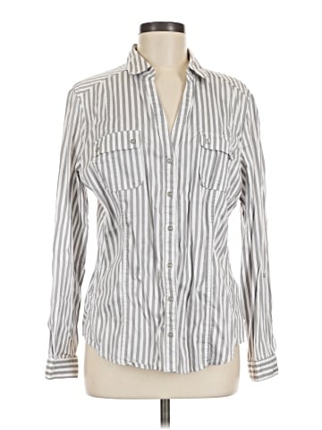 New York & Company Long Sleeve Button-Down Shirt (view 1)
