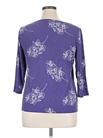 Ann Taylor Factory 3/4 Sleeve T-Shirt (view 2)