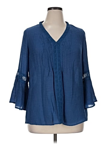 Counterparts 3/4 Sleeve Blouse (view 1)