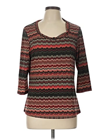 Tribal 3/4 Sleeve Top (view 1)