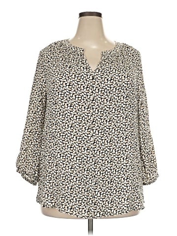 JM Collection 3/4 Sleeve Blouse (view 1)