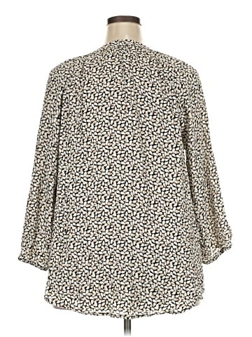 JM Collection 3/4 Sleeve Blouse (view 2)