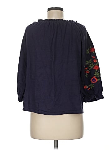 Solitaire 3/4 Sleeve Blouse (view 2)