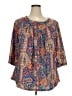 Assorted Brands Blue 3/4 Sleeve Blouse Size XXL - photo 1