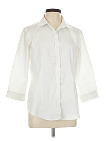 L.L.Bean 3/4 Sleeve Button-Down Shirt (view 1)