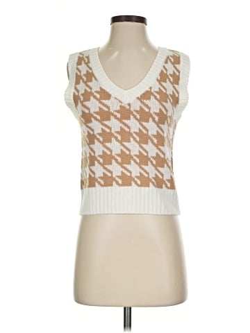 Pink Rose Sweater Vest (view 1)