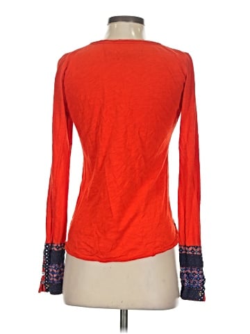 Little Yellow Button Long Sleeve Top (view 2)