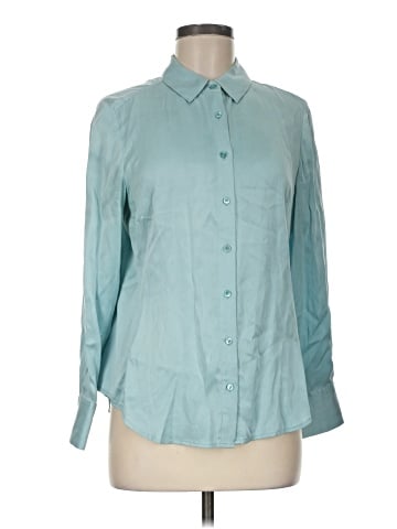 Pure Collection Long Sleeve Silk Top (view 1)