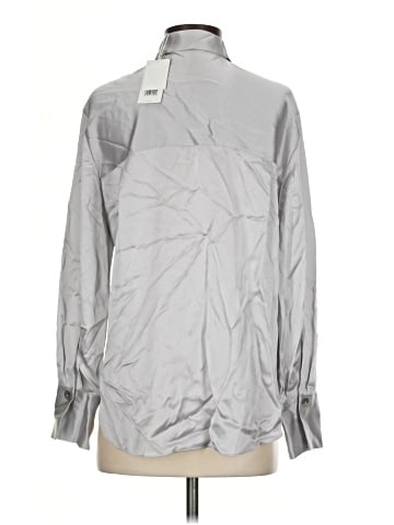 Vince. Long Sleeve Silk Top (view 2)