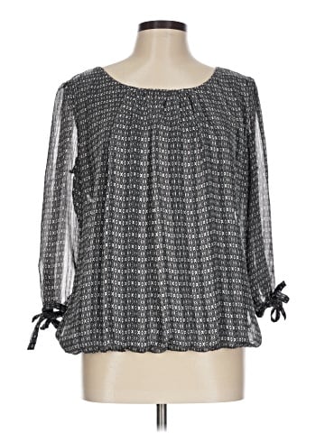 Roz & Ali 3/4 Sleeve Blouse (view 1)