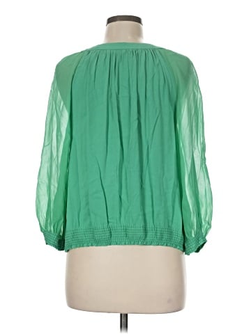 Alice + Olivia 3/4 Sleeve Silk Top (view 2)