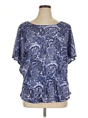 IZOD Short Sleeve Blouse (view 1)