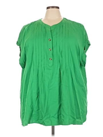 Rose + Olive Short Sleeve Blouse (view 1)