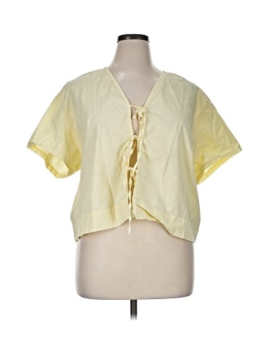 WAYF Short Sleeve Blouse (view 1)