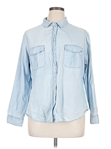 Per Se Long Sleeve Button-Down Shirt (view 1)