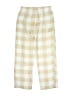 Old Navy 100% Polyester Checkered-gingham Ivory Khakis Size 8 - photo 2