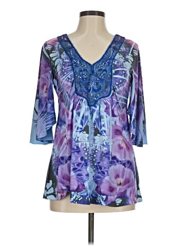 One World 3/4 Sleeve Blouse (view 1)