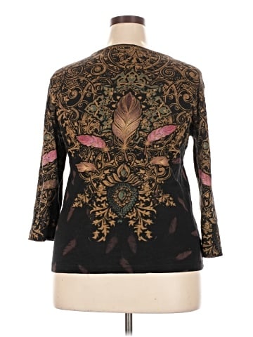 Cactus Bay Apparel Inc. by Lynee 3/4 Sleeve Top (view 2)