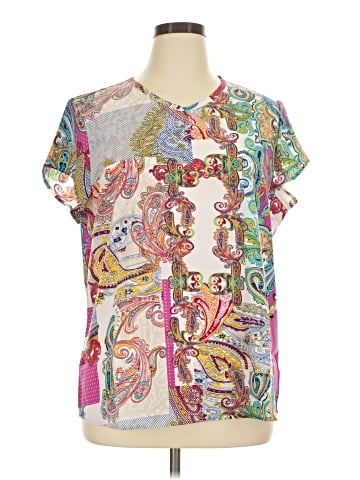 Norm Thompson Short Sleeve Blouse (view 1)