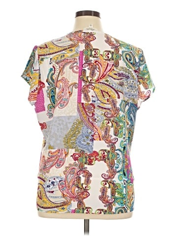 Norm Thompson Short Sleeve Blouse (view 2)