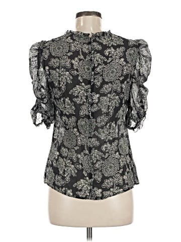 Veronica Beard Short Sleeve Silk Top (view 2)