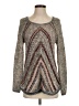 Jolt Chevron-herringbone Brown Pullover Sweater Size S - photo 1