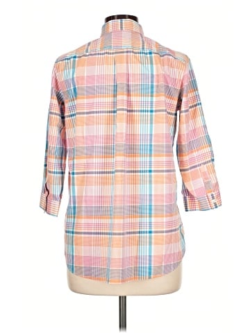 Lands' End 3/4 Sleeve Button-Down Shirt (view 2)