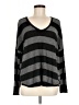 Socialite Stripes Gray Pullover Sweater Size M - photo 1