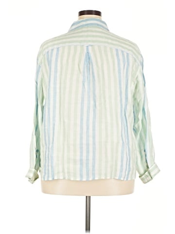 Talbots 3/4 Sleeve Button-Down Shirt (view 2)