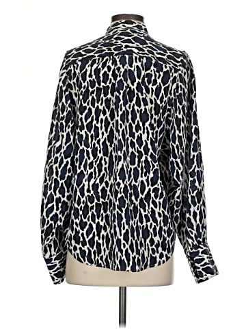 Equipment Long Sleeve Silk Top (view 2)