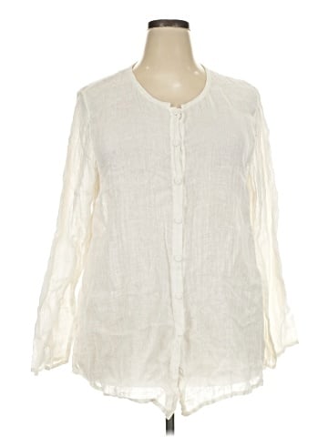Eileen Fisher Long Sleeve Blouse (view 1)
