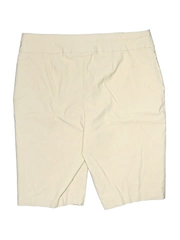 So Slimming by Chico's Khaki Shorts (view 2)