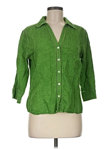 Eddie Bauer 3/4 Sleeve Button-Down Shirt (view 1)