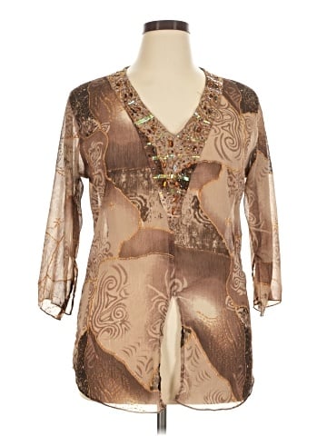 Erica Brooke 3/4 Sleeve Blouse (view 1)