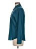 Roz & Ali 100% Polyester Solid Teal Long Sleeve Blouse Size M - photo 5