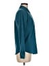 Roz & Ali 100% Polyester Solid Teal Long Sleeve Blouse Size M - photo 4