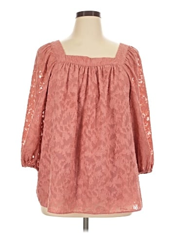 LC Lauren Conrad 3/4 Sleeve Blouse (view 1)