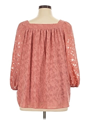 LC Lauren Conrad 3/4 Sleeve Blouse (view 2)