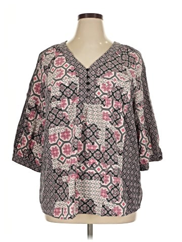 N Touch 3/4 Sleeve Blouse (view 1)