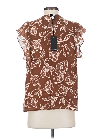 Greylin Short Sleeve Silk Top (view 2)