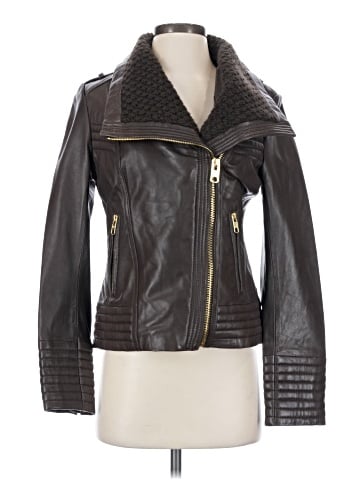 MICHAEL Michael Kors Leather Jacket (view 1)