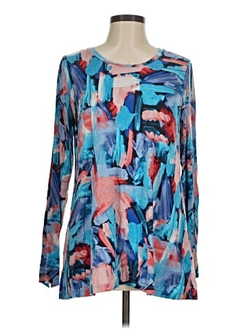 LOGO by Lori Goldstein Long Sleeve Blouse (view 1)