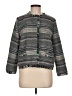 Halogen 100% Polyester Stripes Gray Jacket Size M - photo 1