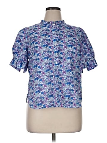 Liberty Art Fabrics for J.Crew Short Sleeve Blouse (view 1)