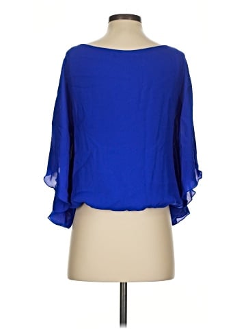 Alice + Olivia 3/4 Sleeve Silk Top (view 2)