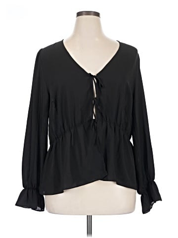 ELOQUII Long Sleeve Blouse (view 1)